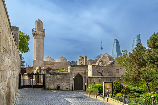 View of Palace of the Shirvanshahs, Baku,  Azerbaijan.