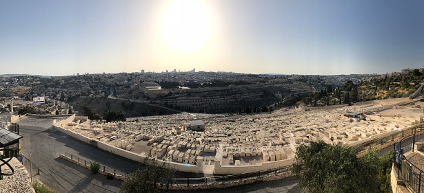 Panorama of view on old city of Jerusalem, Israel