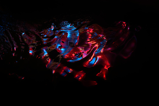 mysterious colors on black background