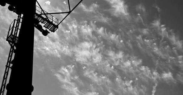 istock black and white pillar of large concrete and iron structure against the sky 1688869244