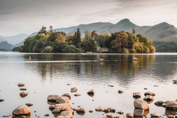 istock Sunset at Derwentwater, Lake District, England UK 1688877225