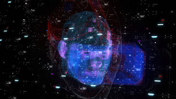 istock 3d security concept of person analysis with face scanning. Privacy concept. 1688878321