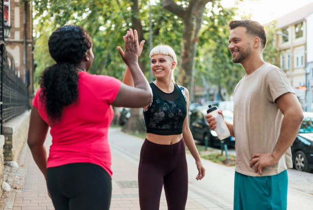 istock Multicultural fitness outdoors 1688878835