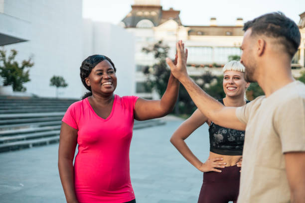 istock Celebratory high fives 1688879534