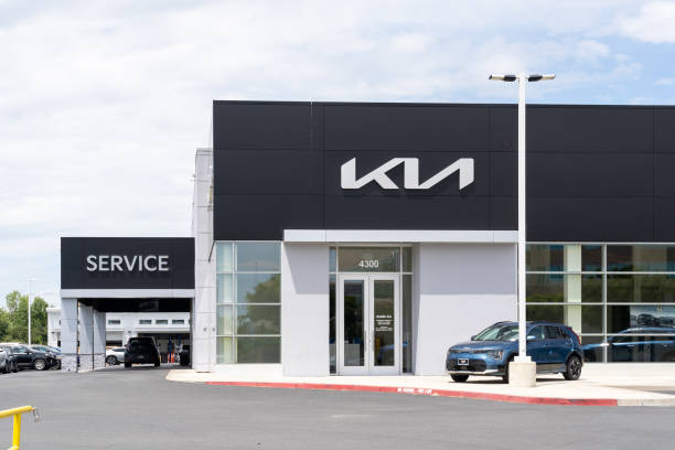 Kia dealership in Dublin, California, USA stock photo