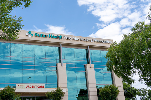 Sutter Health Palo Alto Medical Foundation building at Dublin Gateway Medical Center in Dublin, California, USA, on June 12, 2023.