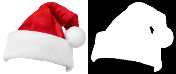 istock Santa Claus red cap isolated on white 1688924368