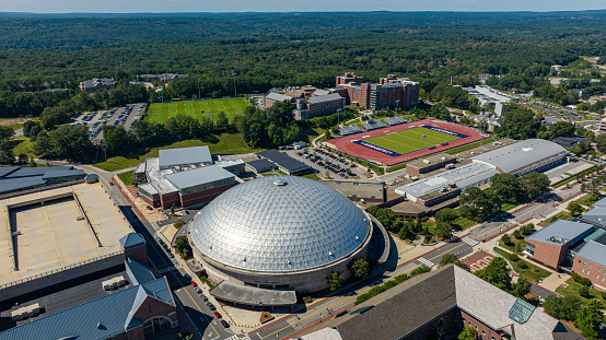 September 17, 2023, Connecticut, USA: Harry A. Gampel Pavilion where the UConn Huskies basketball team plays.