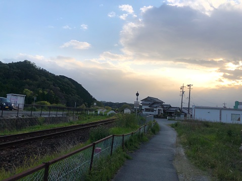 Countryside’s railroad in Japan