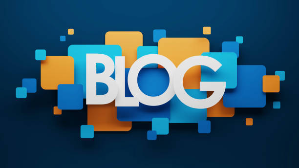 istock 3D render of BLOG blue and orange typography banner 1688950615