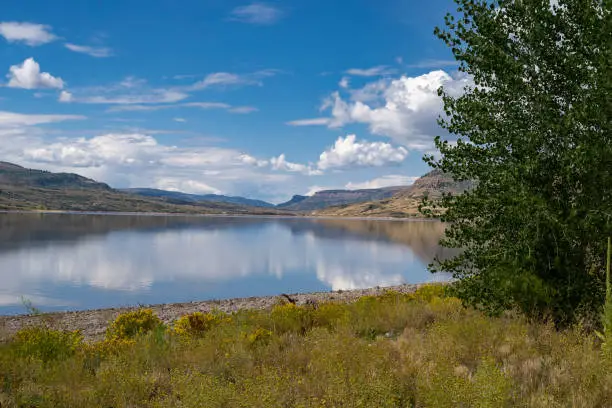 Photo of Blue Mesa Reservoir outside of Gunnison Colorado in September