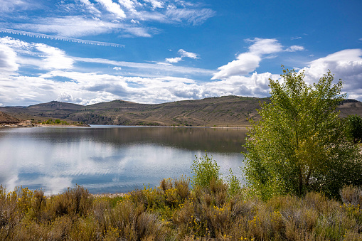 View from the shoreline of Blue Mesa Reservoir