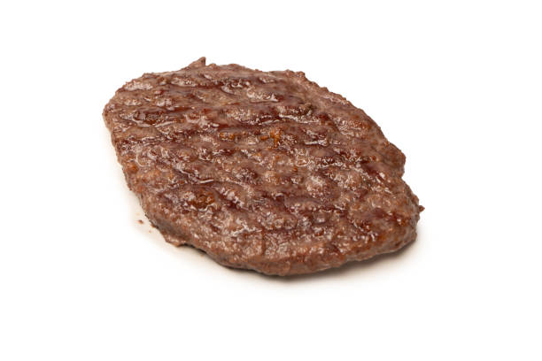 istock Cutlet with a minced beef isolated on a white background. 1689012868