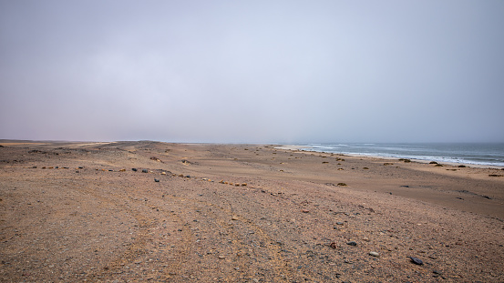 Beach at skeleton Coast, Namibia.  Horizontal.