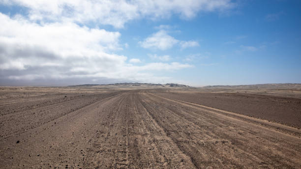 istock Gravel road in Skeleton Coast Park, Namibia. 1689014063