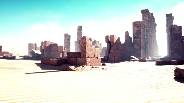 Ruines of Amun temple in Soleb