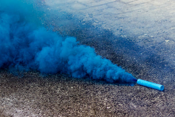 istock Blue Smoke in Outdoor Environment 1689050701