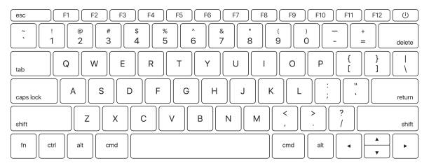 illustrazioni stock, clip art, cartoni animati e icone di tendenza di tastiera del computer portatile - modello di illustrazione vettoriale - tastiera di computer