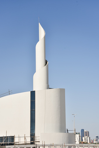 Modern Mosque under Construction in Manama, Bahrain