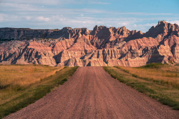 badlands national park - badlands nationalpark stock-fotos und bilder