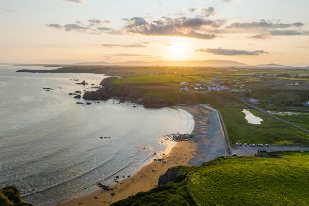 istock Sunset at Annestown Beach, Waterford, Ireland 1689074591