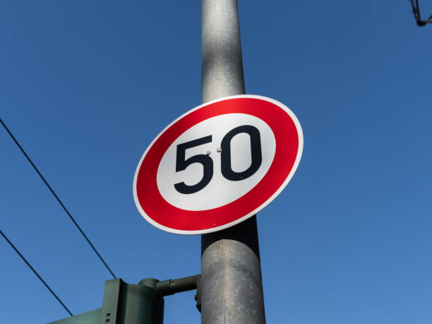 istock 50 Kilometers per Hour Traffic Sign 1689142935
