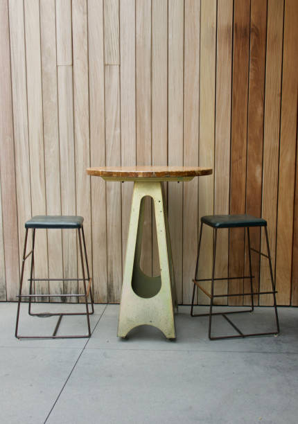 istock Outdoor cocktail table and a pair of stools 1689169793