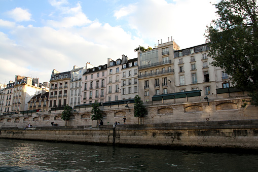 The Seine River in the heart of Paris.