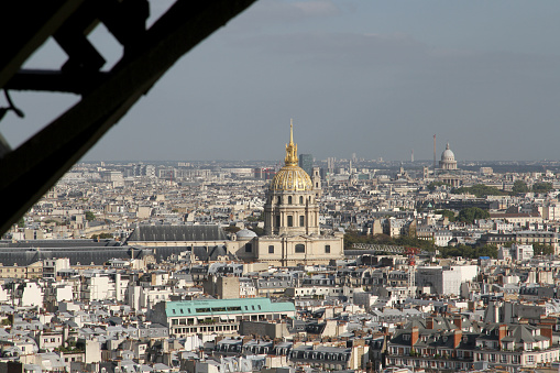 Aerial view of Paris from Eiffel Tower,Paris,France,Nikon D3x