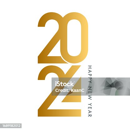 istock 2024. Happy New Year. Abstract numbers vector illustration. Holiday design for greeting card, invitation, calendar, etc. vector stock illustration 1689182012