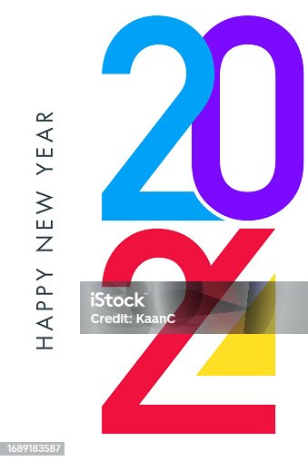 istock 2024. Happy New Year. Abstract numbers vector illustration. Holiday design for greeting card, invitation, calendar, etc. vector stock illustration 1689183587
