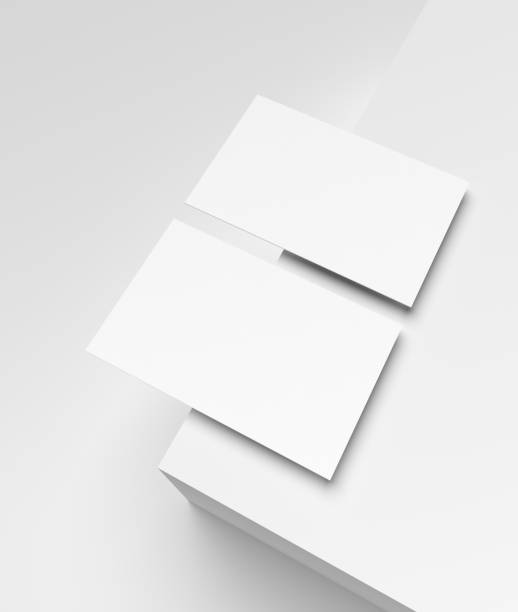 istock Business card with front and back view on podium 1689199563