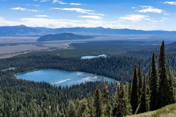 Photo of View of Bradley Lake and Taggart Lake in Grand Teton National Park