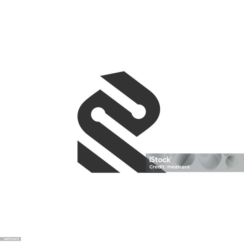 Letter R. Long Design Letter R Design Element Vector With Modern Concept Stock Illustration ...
