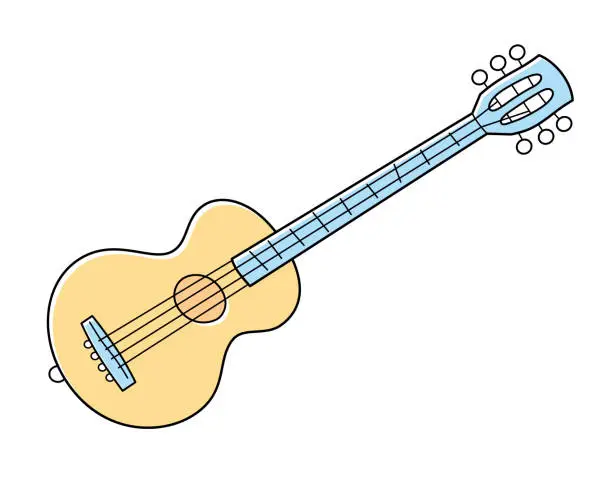 Vector illustration of Acoustic guitar