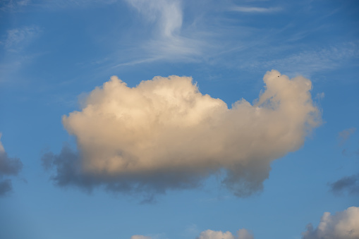 View of cloud formation in blue sky