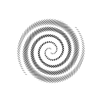 Vector abstract spiral. Circle shape for design.