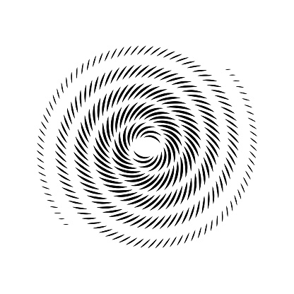 Vector abstract spiral. Circle shape for design.