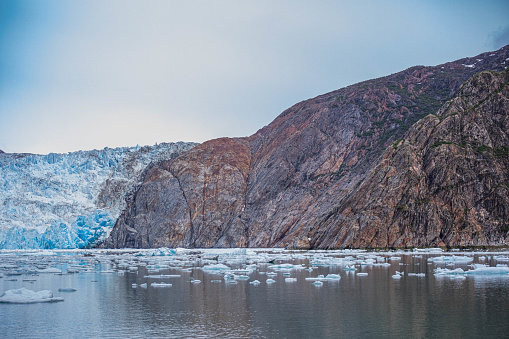 Glacier in Tracy Arm Fjord, Alaska