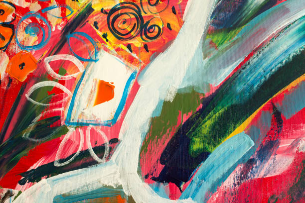 istock Detail of the Painting as a Background 1689354019