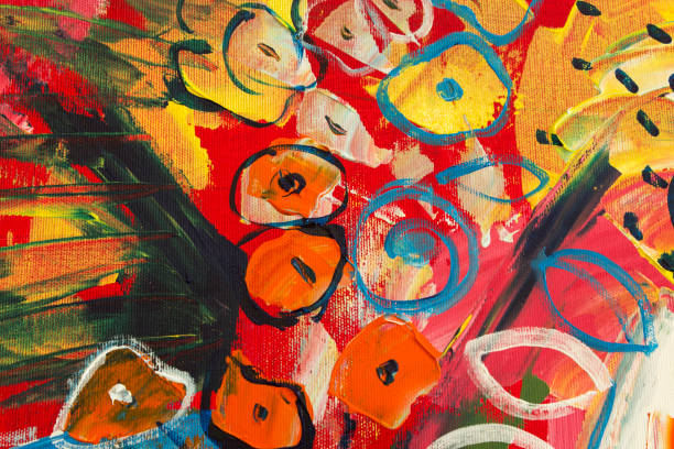 istock Detail of the Painting as a Background 1689354588