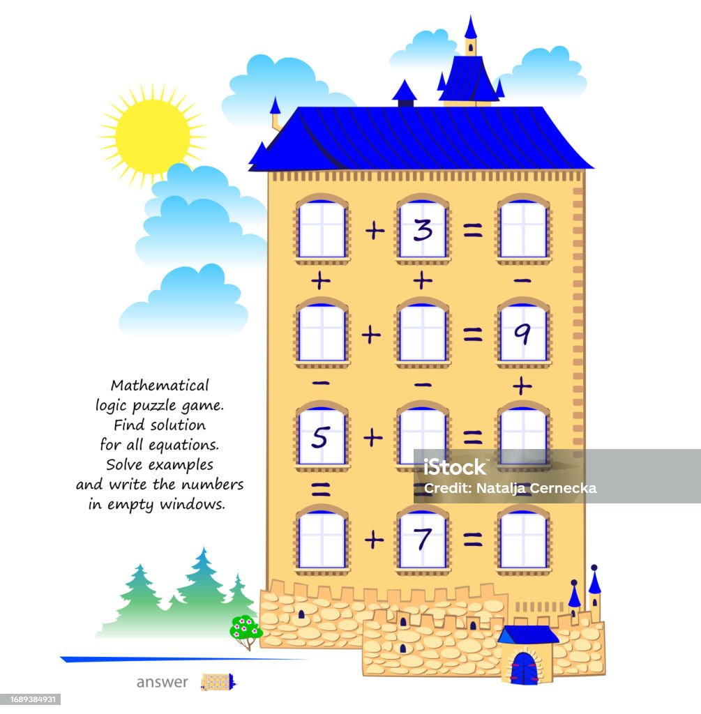 Resolve A Math Game Math Logic Puzzle Game For Smartest Find Solution For All Equations ...
