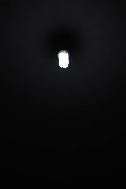 istock Dim light lamp with dark surroundings 1689408072