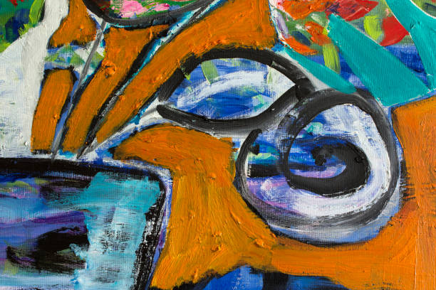istock Detail of the Painting as a Background 1689547747