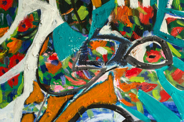 istock Detail of the Painting as a Background 1689547764