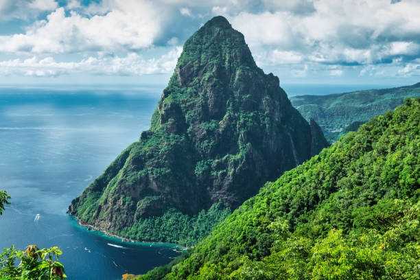 istock Saint Lucia The Pitons Petit Piton From Above 1689596662