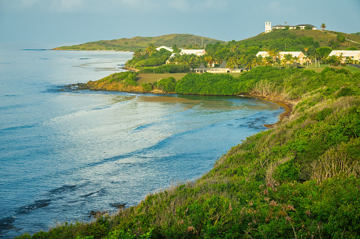 Coastline landscape on Saint Croix Island, US Virgin Islands.