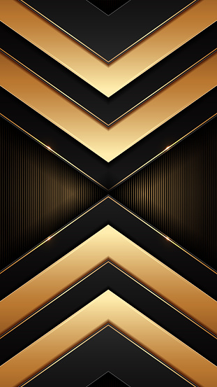 Luxurious Black and Gold Metal Background, Elegant Phon Wallpaper, Chic Metallic Texture