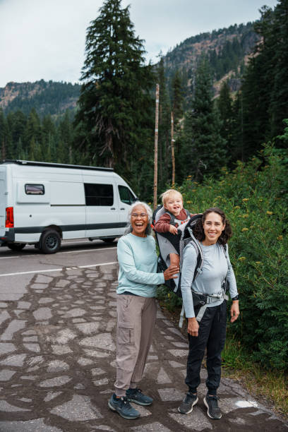 istock Three generation family going on a nature hike 1689656324