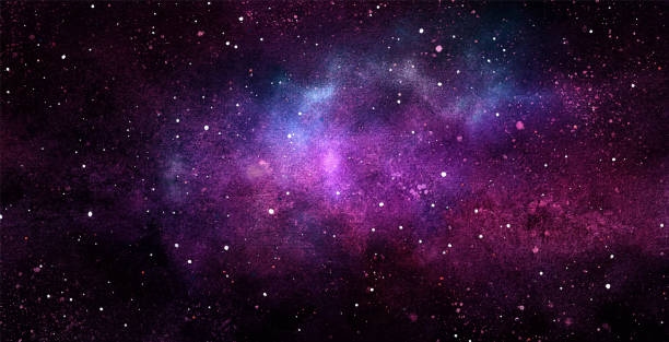 istock Vector cosmic illustration. Beautiful colorful space background. Watercolor Cosmos 1689683284